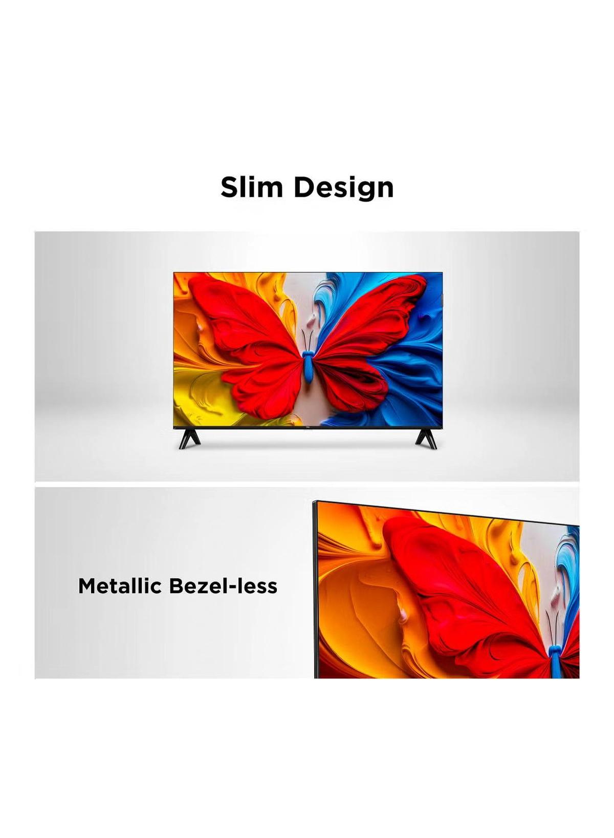 TCL 32 Inch Smart TV QLED HDR 10 Google TV, Dolby Audio, 60Hz, Game Mode, Multiple Eye Care with Slim Design (2025 Model), 32S5K Black-1-1