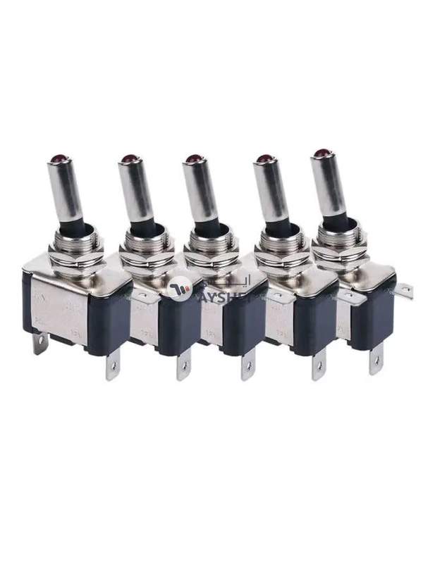 Generic 5-Piece On-Off LED Light Toggle Rocker Switch Set
