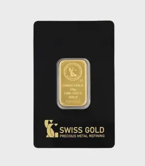 20 Grams Swiss Gold Bar 100% Authentic