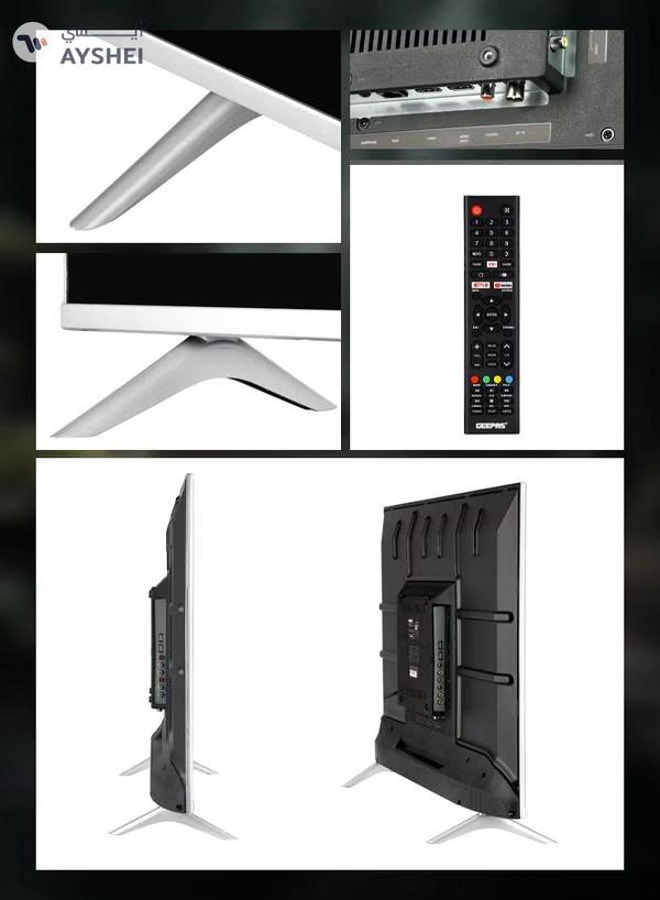 GEEPAS 43" Frameless HD Smart LED TV With Remote Control