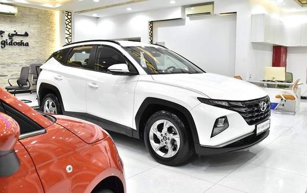 Hyundai Tucson ( 2023 Model ) in White Color GCC Specs