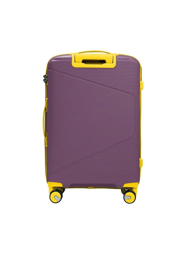 British Tourister 3 Piece Polypropylene Hard side Luggage Set with TSA Lock | Lightweight Spinner Suitcases with 360° Wheels | Durable Trolley Bags for Secure Travel (Small, Medium, Large) – Purple