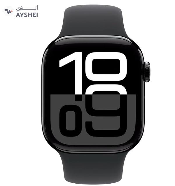 Apple Watch Series 10 GPS 46mm Jet Black Aluminium Case With Black Sport Band