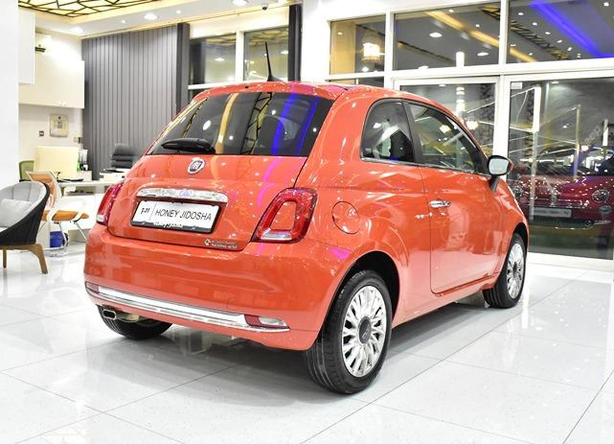 Fiat 500 Dolcevita ( 2024 Model ) in Orange Color GCC Specs-2-2