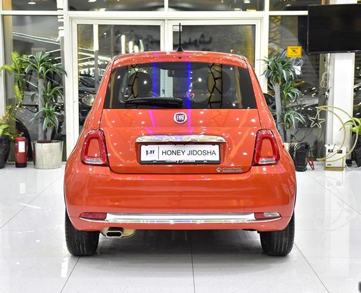 Fiat 500 Dolcevita ( 2024 Model ) in Orange Color GCC Specs-1-1