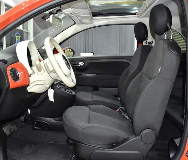 Fiat 500 Dolcevita ( 2024 Model ) in Orange Color GCC Specs