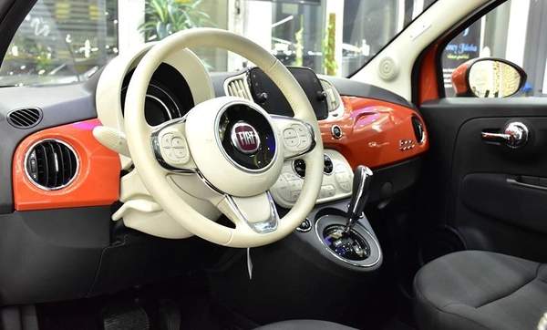 Fiat 500 Dolcevita ( 2024 Model ) in Orange Color GCC Specs