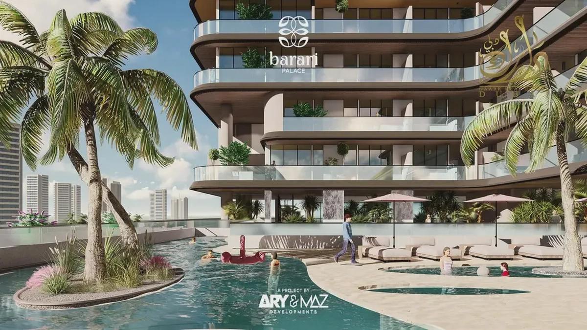 Furnished Studio | Barari Palace Majan | Balcony & Pool Access-0-0