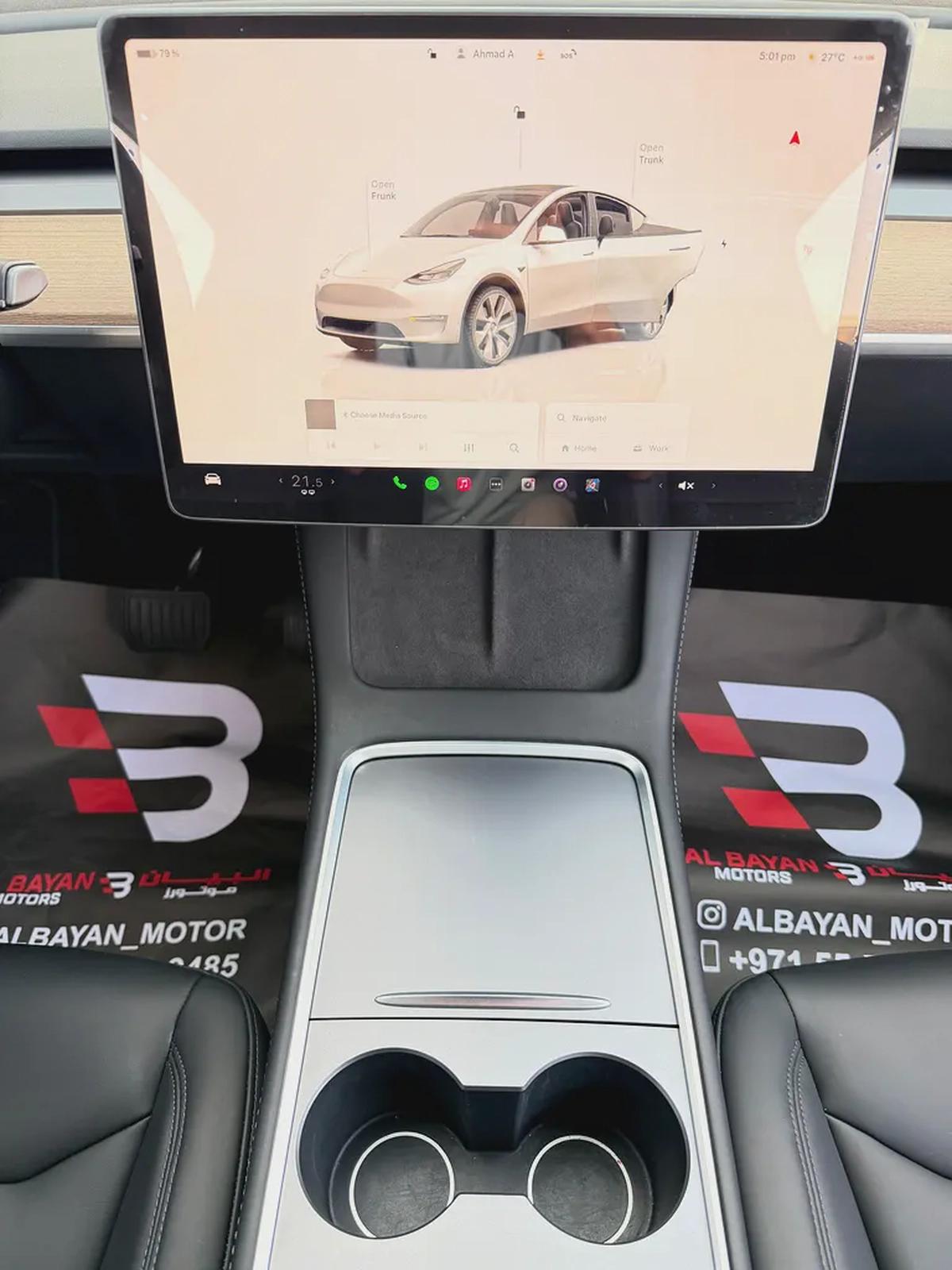تسلا موديل واي ستاندرد ابيض / اسود 2023 Tesla Model Y Standard - GCC Specs - Excellent Condition-12-12