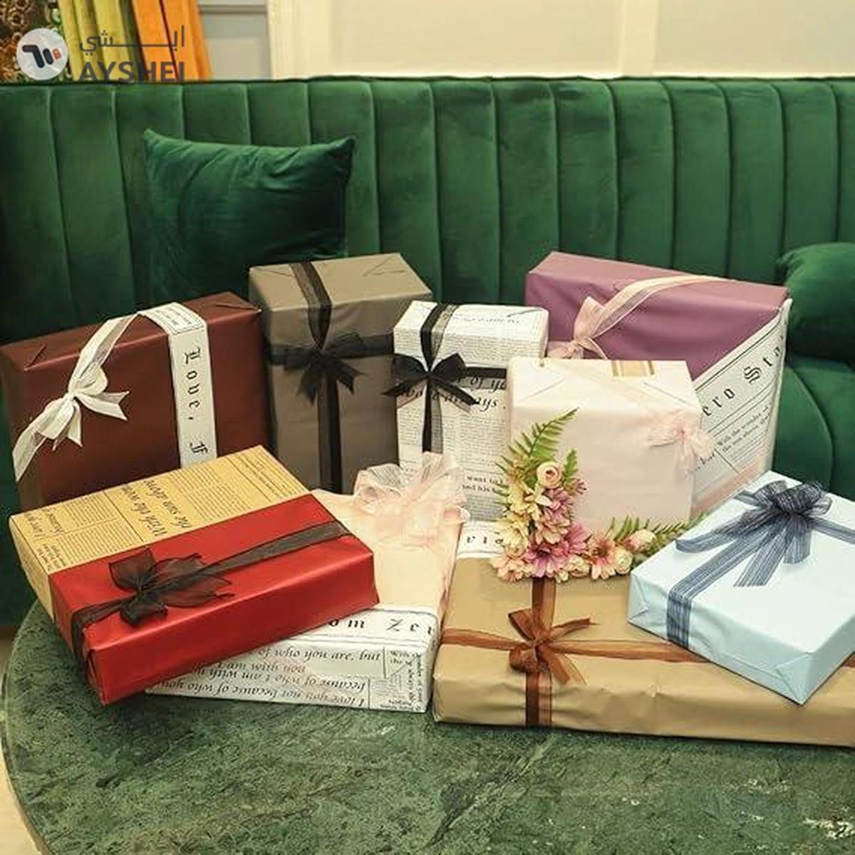 YATAI Gift Wrapping Paper, Floral Bouquet Paper, Flat Sheet, Gift Packaging Wrap-2-2