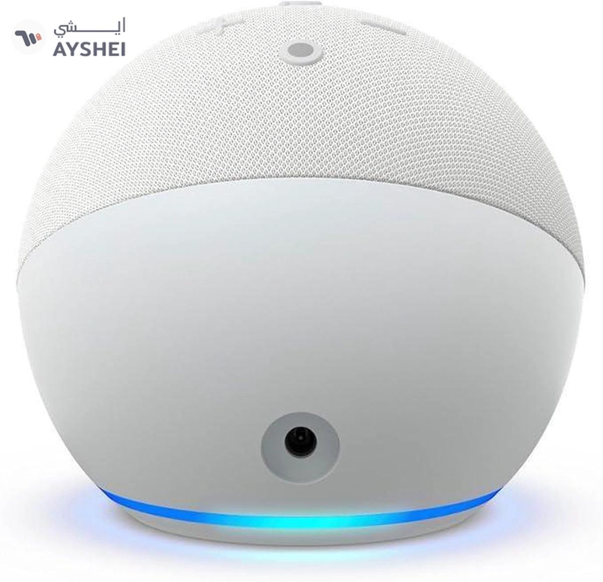 Eco Dot (5th Gen) | smart bluetooth speaker with vibrant sound and Alex | Use your voice to control smart home devices, play music or the Quran, and more (speaks English & Khaleeji) | White | Blue | Black-2-2