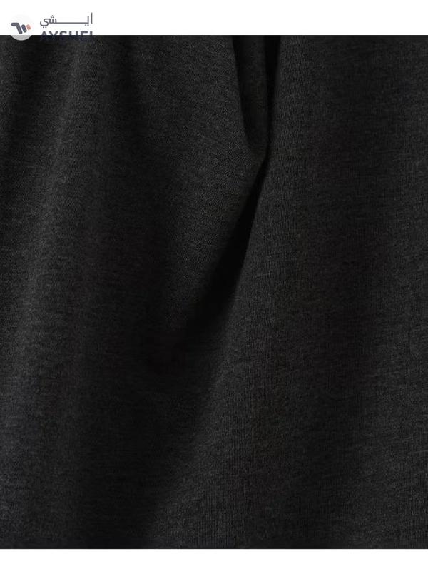 babyqlo Eid Mubarak Round Neck T-Shirt Dark Grey/White