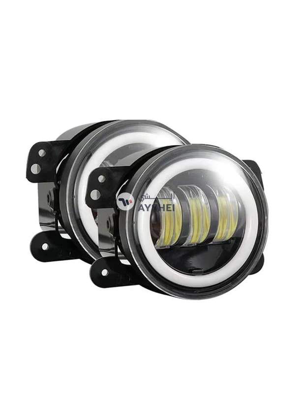 Generic 2-Piece IP67 Waterproof 30W 6500-7000K 2300LM 4 Inch CREE 6-LED Lamp Driving Fog Lights With Eyes For Jeep Wrangler