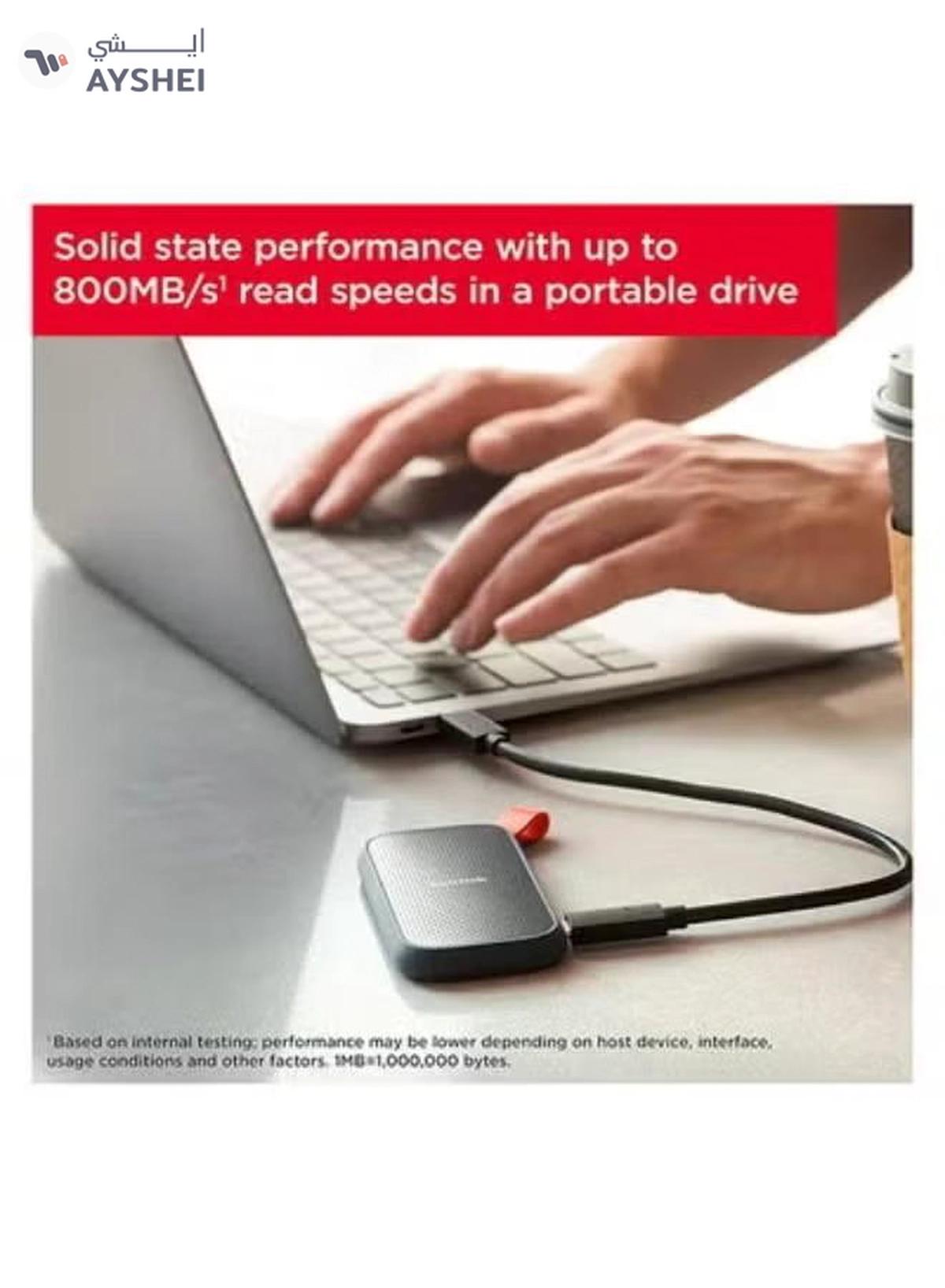 Sandisk 2TB Portable SSD USB 3.2 Gen 2 Compact and Durable Storage for Laptops and Desktops-2-2