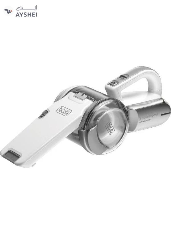 BLACK+DECKER 18V Lightweight and Compact Cordless Dustbuster Pivot Hand Vacuum 29.2 x 15.5 x 17.8 cm 980 W PV1820L-GB White and Grey