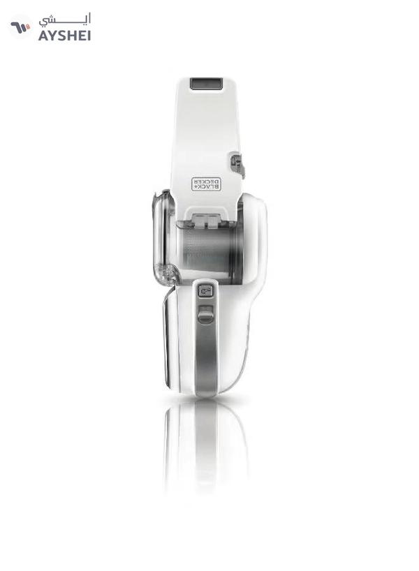 BLACK+DECKER 18V Lightweight and Compact Cordless Dustbuster Pivot Hand Vacuum 29.2 x 15.5 x 17.8 cm 980 W PV1820L-GB White and Grey