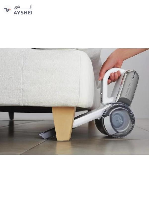 BLACK+DECKER 18V Lightweight and Compact Cordless Dustbuster Pivot Hand Vacuum 29.2 x 15.5 x 17.8 cm 980 W PV1820L-GB White and Grey