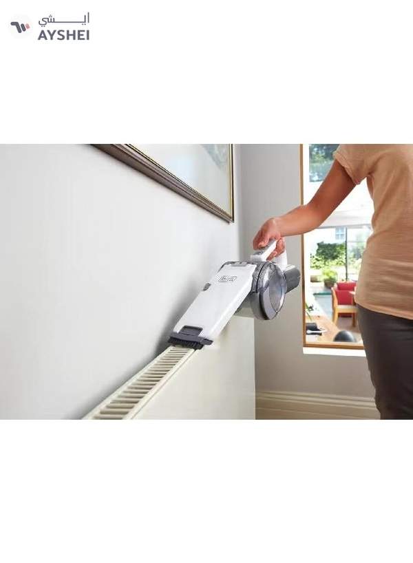 BLACK+DECKER 18V Lightweight and Compact Cordless Dustbuster Pivot Hand Vacuum 29.2 x 15.5 x 17.8 cm 980 W PV1820L-GB White and Grey