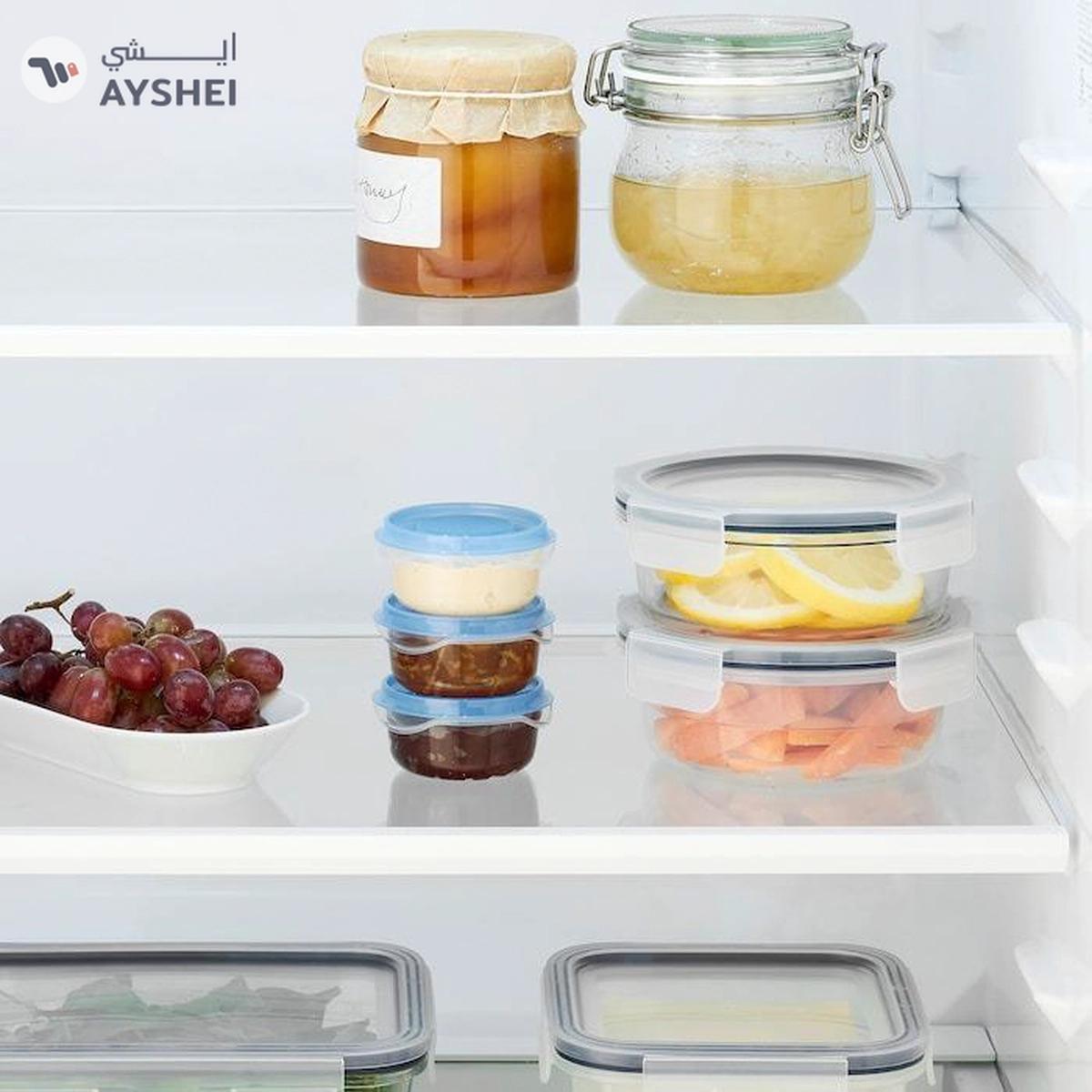 IKEA PRUTA Food Container, 70 ml, Transparent/Blue -1-1