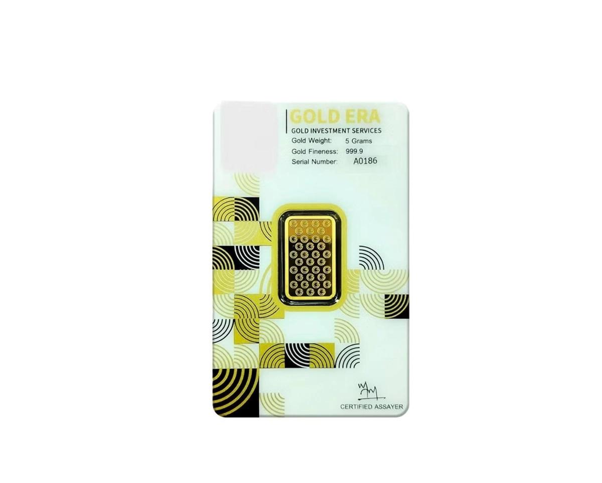Gold Era 24K (999.9) 5G Gold Bar - Variable Design-2-2