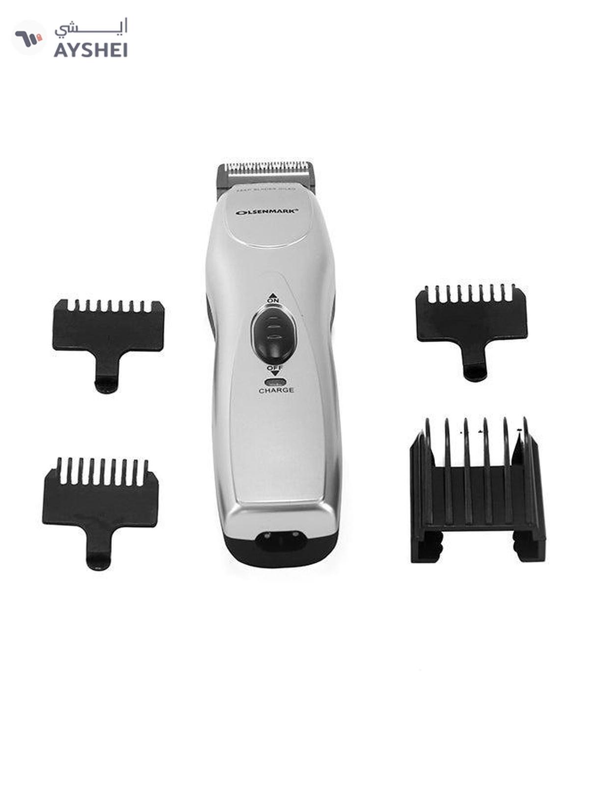 Olsenmark Rechargeable Hair Trimmer with Chromium Steel Blade - LED indicator light-0-0