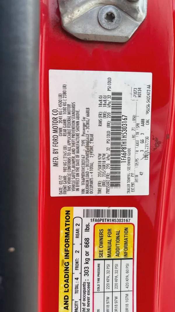 2017 Ford Mustang Ecoboost Premium - American Specs