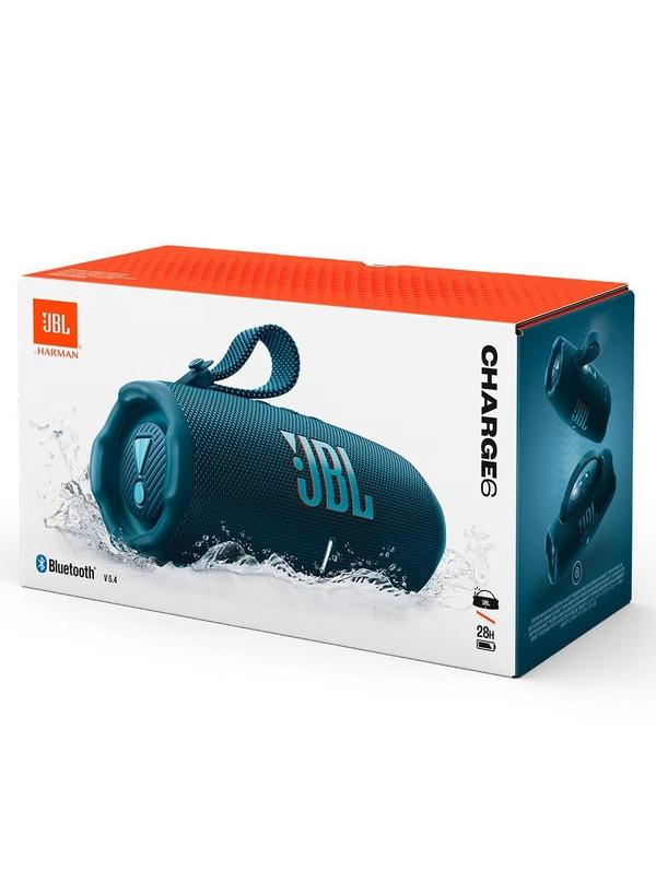 JBL Charge 6 - Portable Waterproof And Drop-Proof Bluetooth Speaker Blue