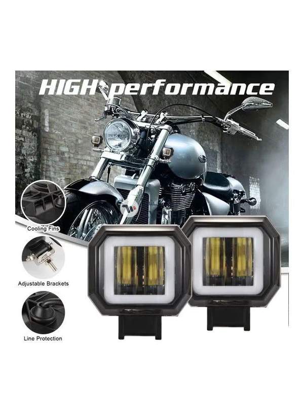Generic 20W Fog Light 6000K 12-30V DC 8000LM Waterproof Square LED