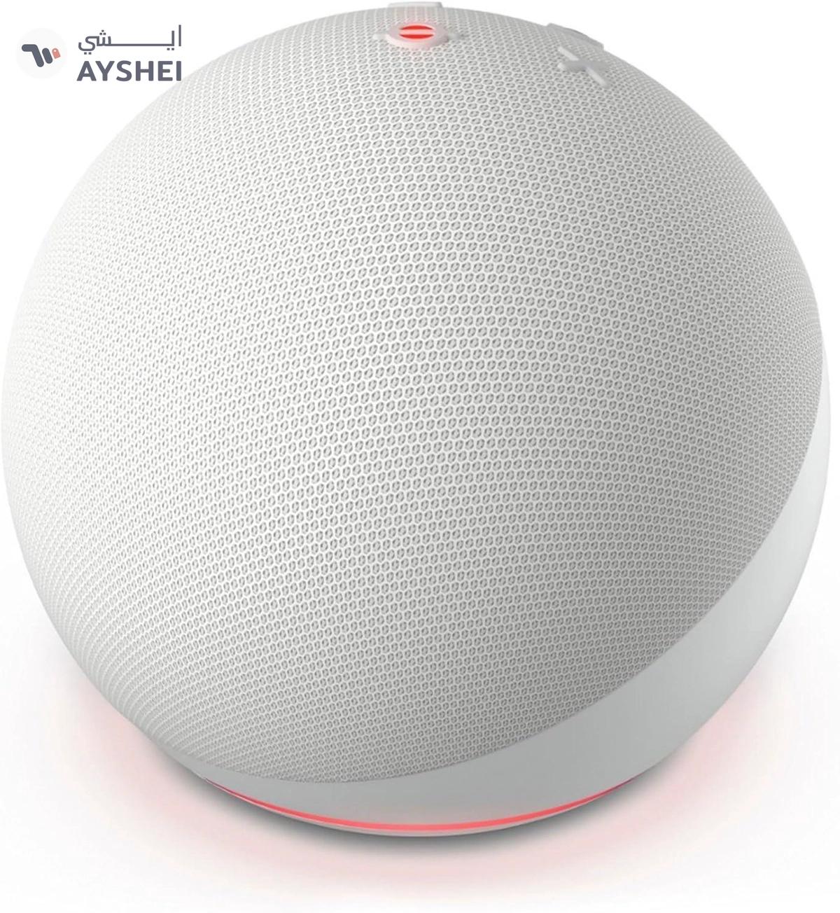 Eco Dot (5th Gen) | smart bluetooth speaker with vibrant sound and Alex | Use your voice to control smart home devices, play music or the Quran, and more (speaks English & Khaleeji) | White | Blue | Black-3-3