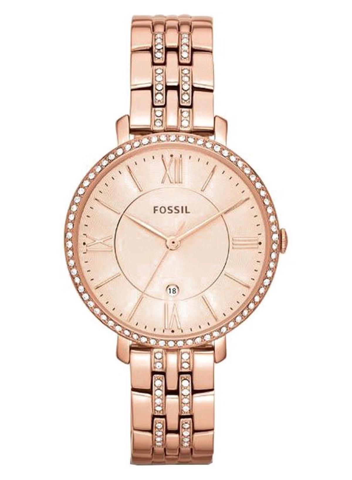 Fossil Women's Water Resistant Stainless Steel Analog Wrist Watch ES3546 - 36 mm - Rose Gold-0-portrait