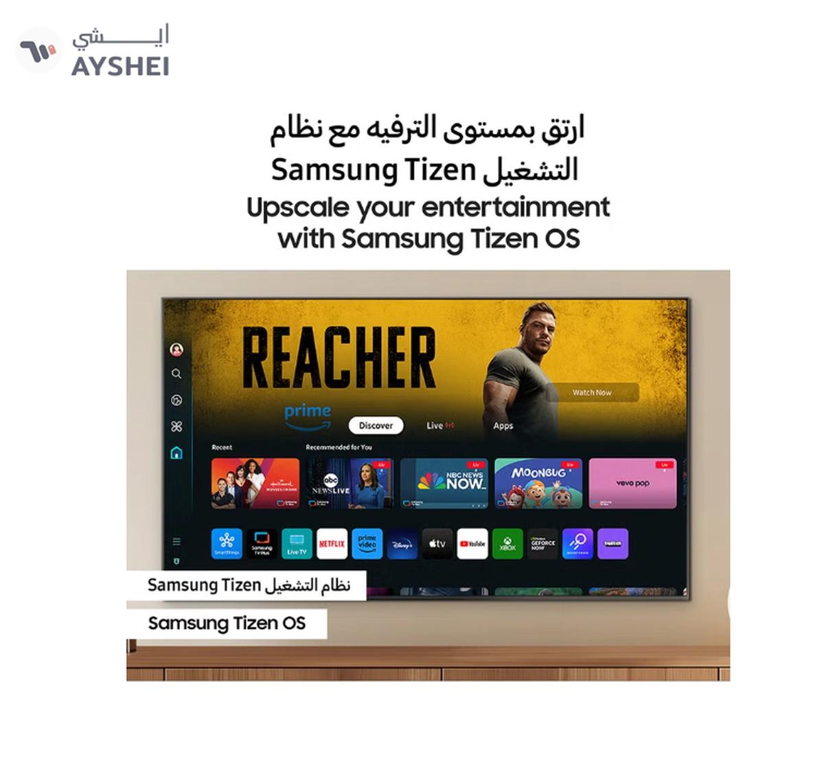 Samsung Smart TV, Crystal UHD, DU7000, 65 Inch, 2024, PurColor, 4K Upscaling, Tizen OS, Q-Symphony UA65DU7000UXZN Black-6-6