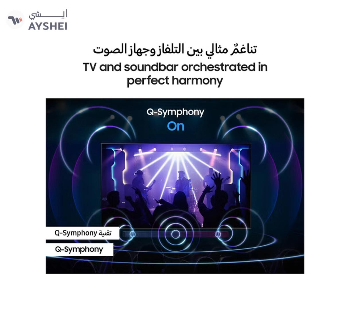 Samsung Smart TV, Crystal UHD, DU7000, 65 Inch, 2024, PurColor, 4K Upscaling, Tizen OS, Q-Symphony UA65DU7000UXZN Black-7-7