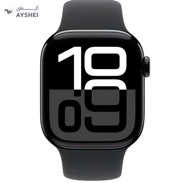 Apple Watch Series 10 GPS 46mm Jet Black Aluminium Case With Black Sport Band