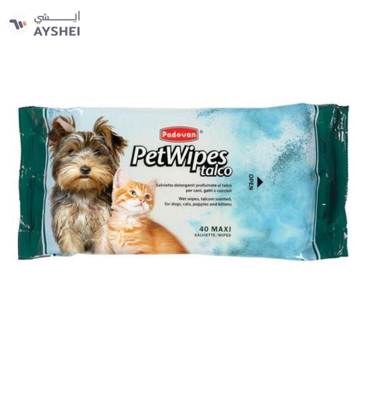 Padovan Pet Wipes Talc (40 Wipes)-0-portrait