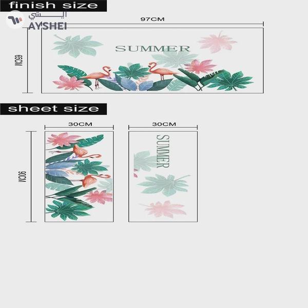 Babyqlo Cute Flamingos Wall Stickers For living Room
