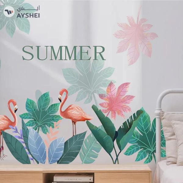 Babyqlo Cute Flamingos Wall Stickers For living Room