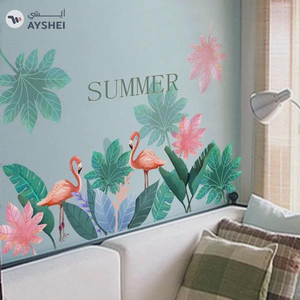 Babyqlo Cute Flamingos Wall Stickers For living Room