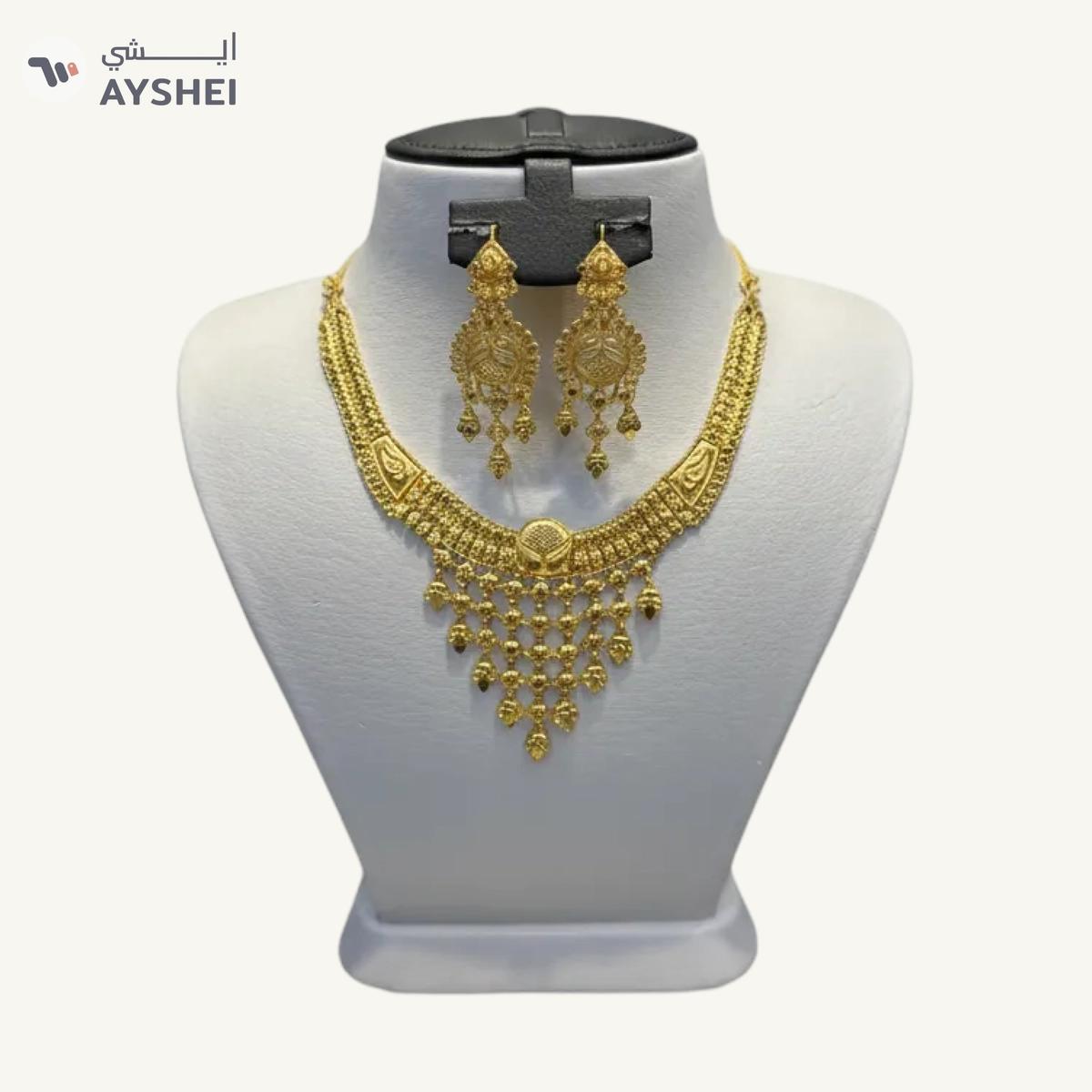 Exquisite 22 Carat Gold Jewelry Set 16.42 Grams-0-portrait