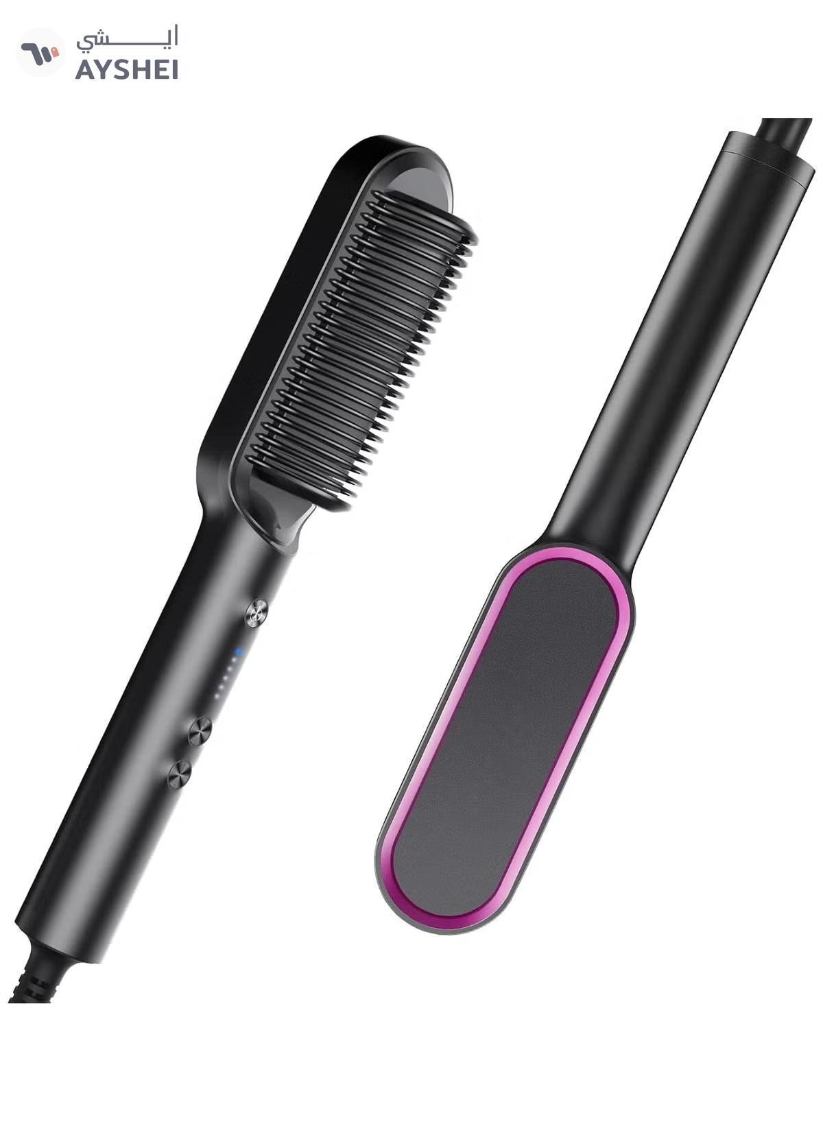 TYMO Hair Straightener Brush – Matte Black -0-0