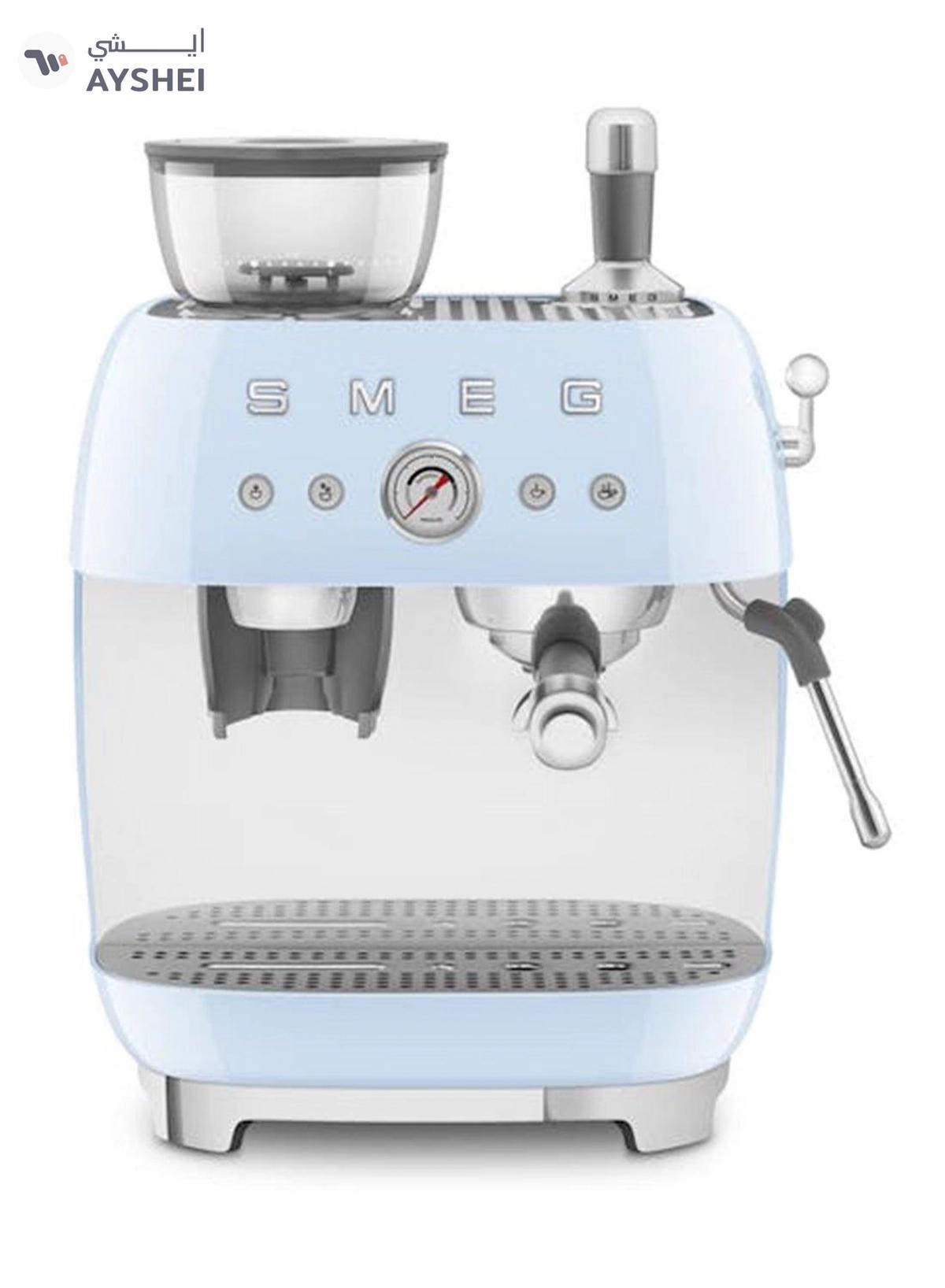 smeg ‘50’s Style’ Coffee Machine with Built in Grinder 0.01 L 1600 W EGF03PBAU Pastel Blue-3-3