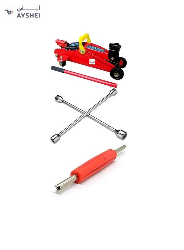 ABBASALI Hydraulic Jack 2 Ton With Cross Spanner To Open Tire