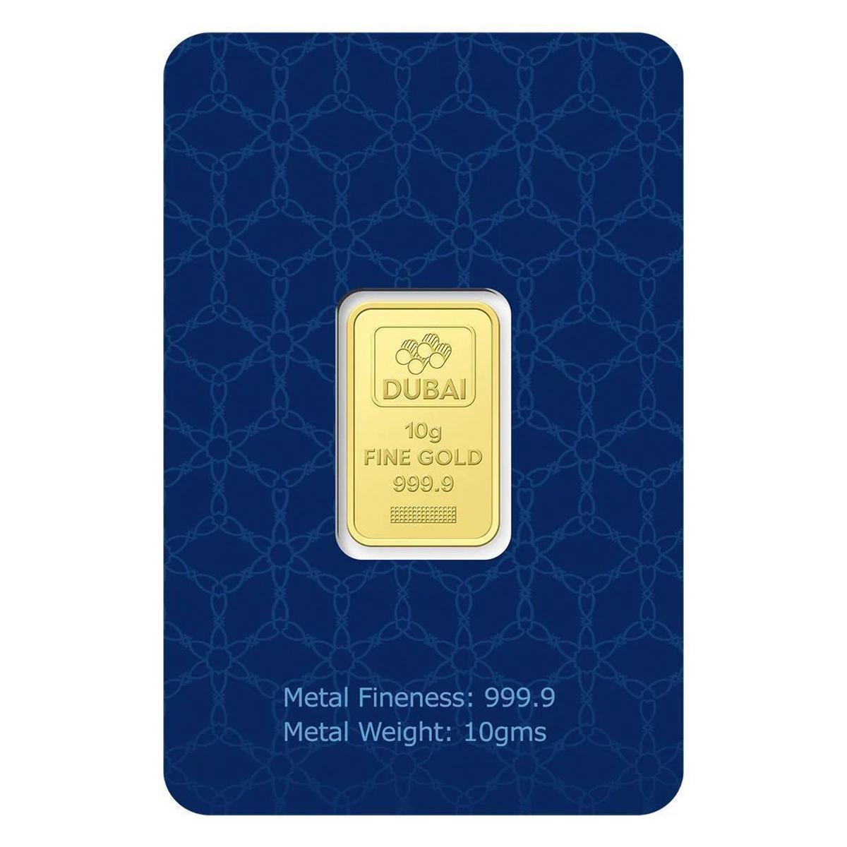 Dubai Gold 10 Grams Pure 999.9 Fine Gold Bar-0-portrait