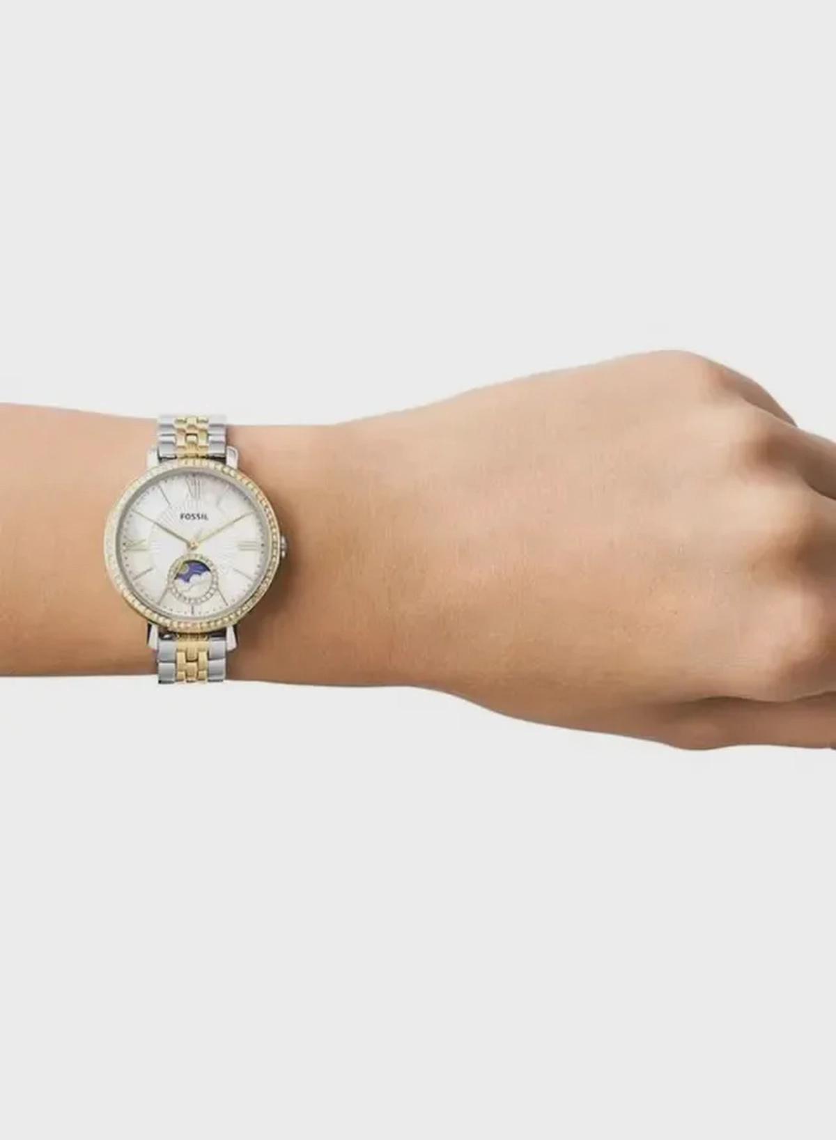 Fossil Women's Jacqueline Round Shape Analog Stainless Steel Wrist Watch ES5166 - 36mm-2-2