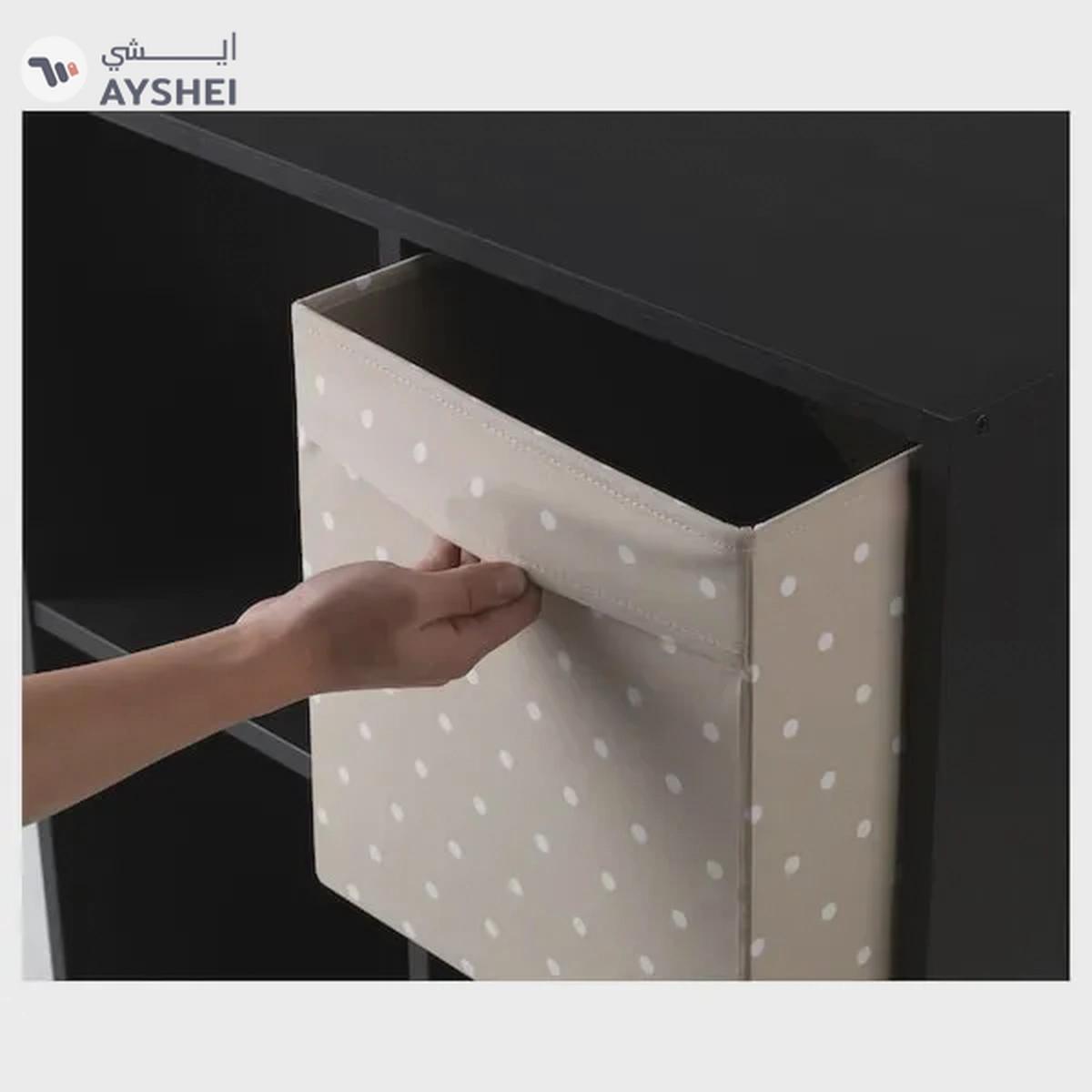 DRÖNA Storage Box - Beige with Dots, 33x38x33 cm-2-2