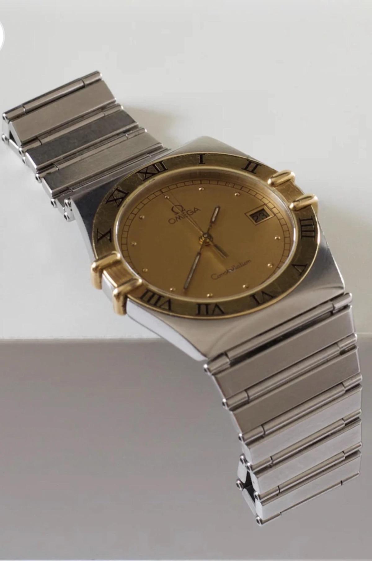 OMEGA CONSTELLATION GOLD & STEEL WATCH-4-4