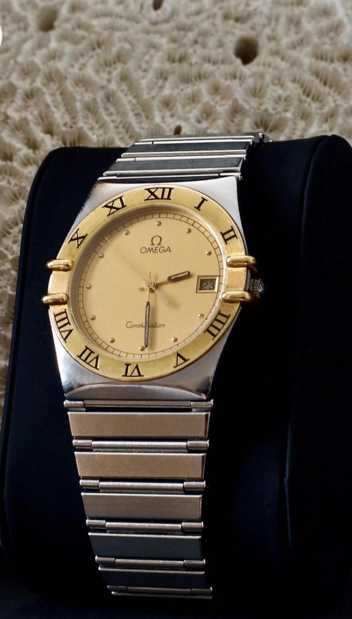 OMEGA CONSTELLATION GOLD & STEEL WATCH-3-3