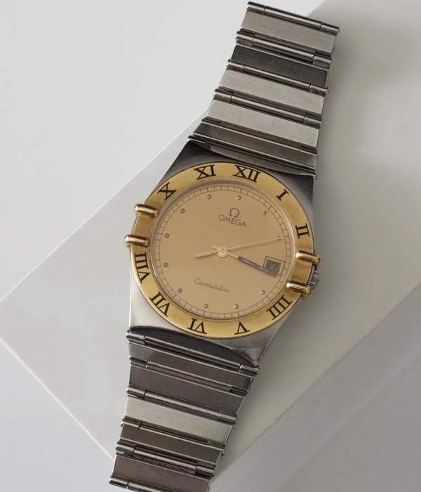 OMEGA CONSTELLATION GOLD & STEEL WATCH