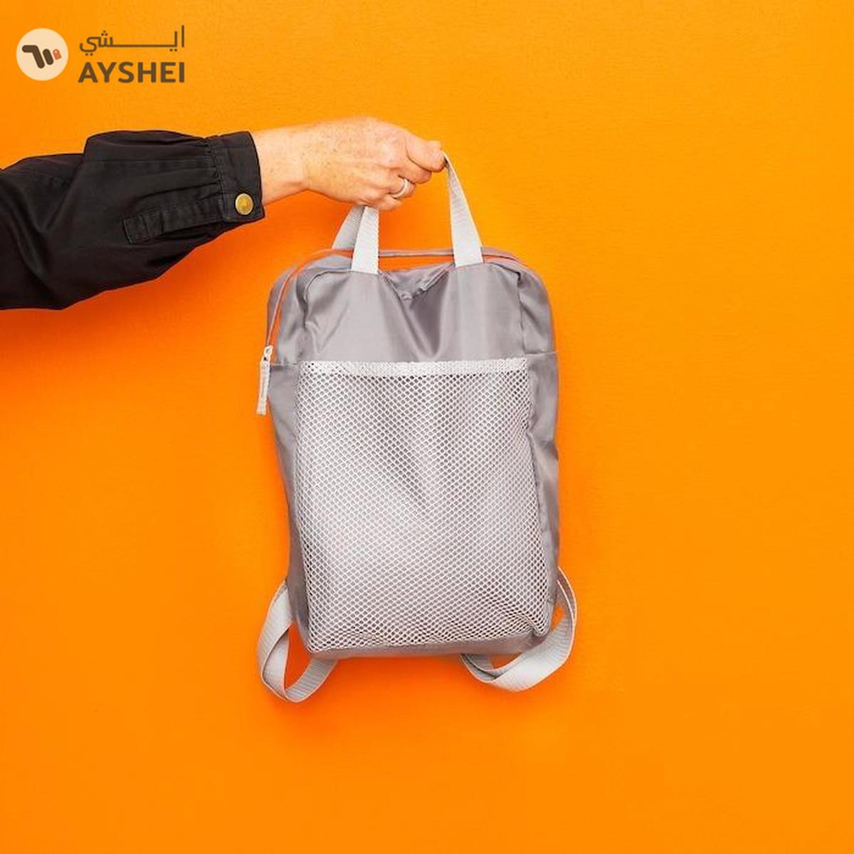 IKEA PIVRING Backpack, Light Grey, 24x8x34 cm/9 L -4-4