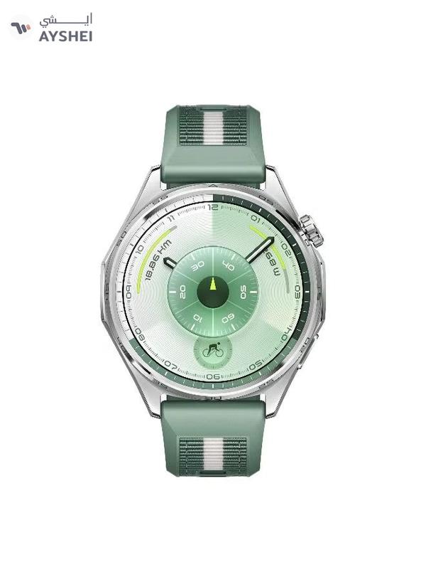 Huawei WATCH GT 6 46mm Smart Watch, 1.47'' Display, up to 21 days battery life, Compatible with iOS & Android, Health Monitor, 100+ Sports Modes, Green with Free Extra App Benefits Green