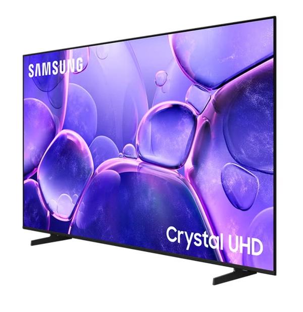 Samsung 55 Inch Crystal UHD TV, U8000F, 4K, Crystal Processor 4K, MetalStream Design, Knox Security, Endless Free Content, Smart TV, UA55U8000FUXZN (2025 - UAE Version)